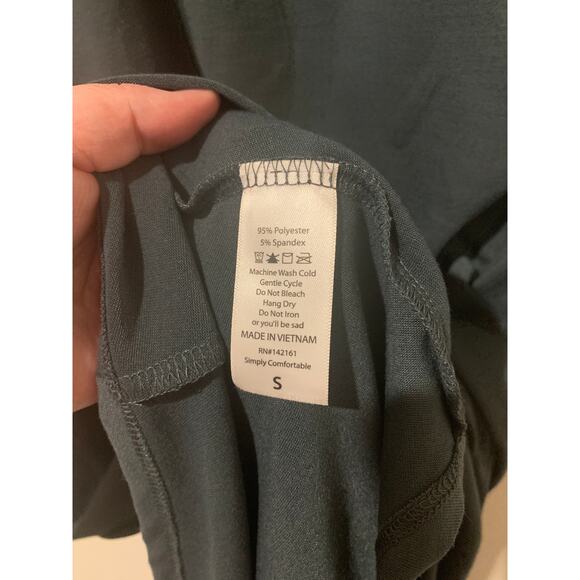 Lularoe NWT Carly T Shirt Maxi Dress Gray Size Small Flowy oversized casual - Picture 6 of 8